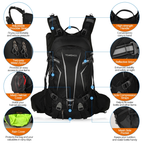 TOMSHOO 20L Water-resistant Cycling Backpack