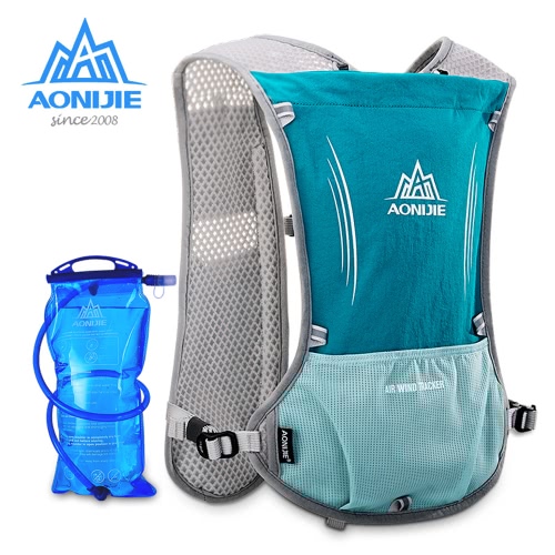 

AONIJIE Reflective Vest Sport Water Bottle Backpack Bag for Running Cycling Clothes Safety Gear with 1.5L Hydration Bladder