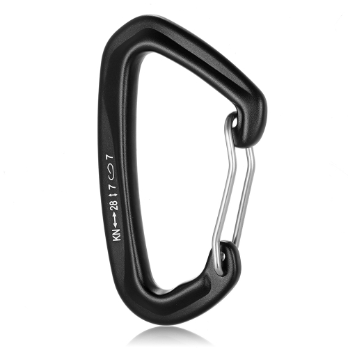 Lixada 28KN Wiregate Легкий гамак Snag Free Carabiner Steel Весенний зажим D-образный карабин Quick Clip Equipment