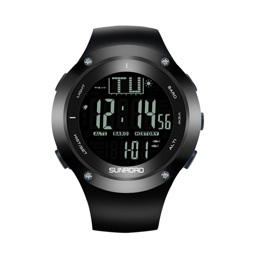

SUNROAD 5ATM Водонепроницаемый Backlight Watch Альтиметр Термометр Секундомер Рыбалка Барометр Спорта на открытом воздухе