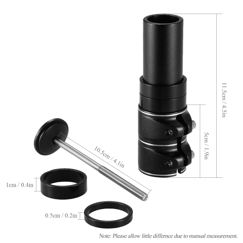 

Lixada Aluminum Alloy Bike Fork Stem Riser