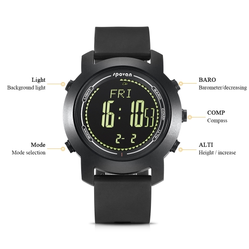 

SPOVAN Sports Casual Men Smart Watch Intelligent Male Watches Water Resistant Sports Tracker Smart Bracelet
