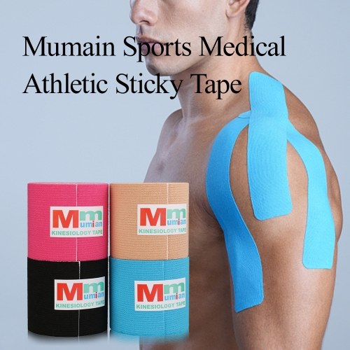 

Mumain Sports Muscle Tape Medical Athletic Sticky Tape Elastic Cotton Roll Adhesive Sport Strain Protection Tapes First Aid Bandage