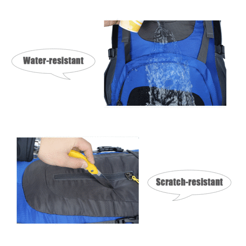 

Hwjianfeng 65L + 5L Outdoor Trekking Travel Backpack