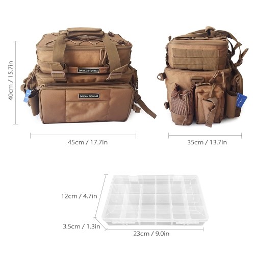 

Multifunctional Fishing Backpack Tackle Bag Detachable Combination Lure Backpack Fishing Gear Storage Shoulder Handbags
