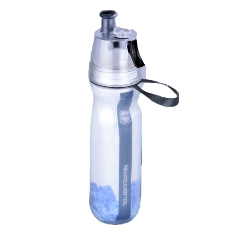 O2COOL Keep Cool Insulated Bike Water Bottle Spray Mist