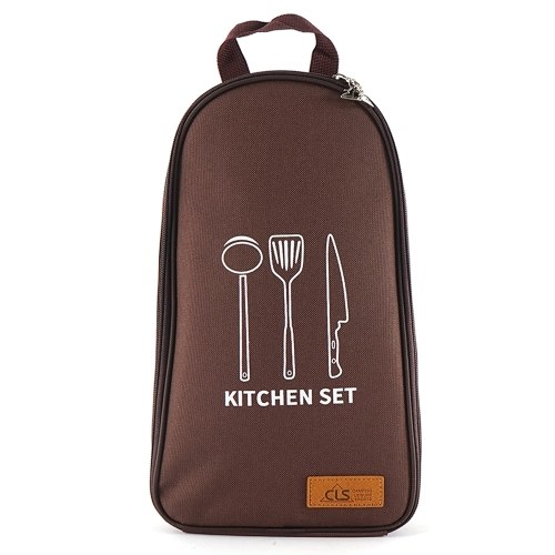 

Portable Cooking Utensils Organizer Storage Bag Pouch for Outdoor Travel BBQ Camping Cookware