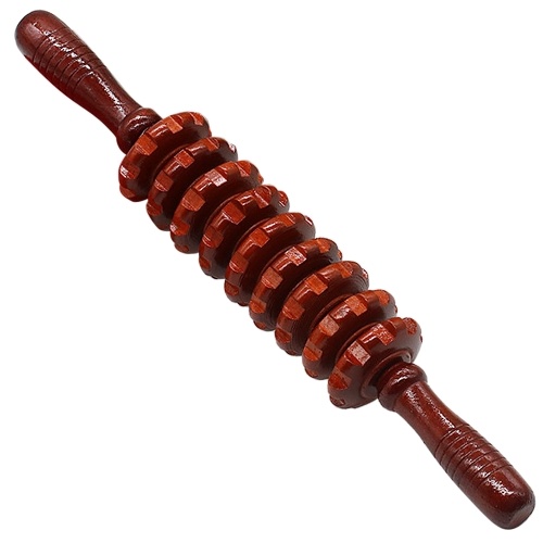Wood Massager Roller Handheld Massage Trigger Point Muscle Release Roller Stick Massager