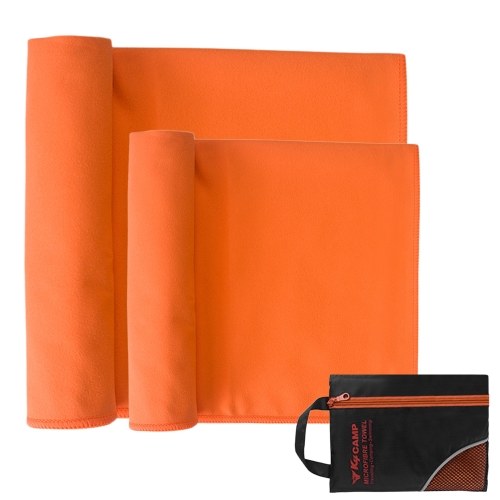 

2pcs Travel Towel Set Quick Dry Microfiber Bath Towel Hand Towel Set
