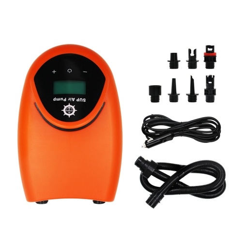 

Portable Electric Air Pump 20PSI High Pressure Air Compressor Inflation & Deflation Pump with 7 Nozzles for Inflatable Boat Surfboard Stand-up Paddle