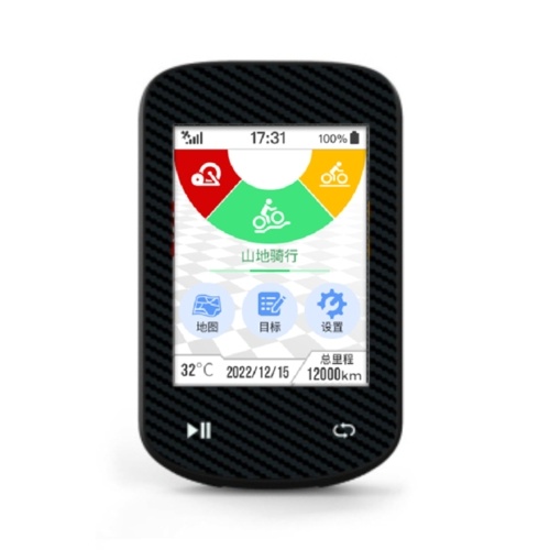 2.4-inch Color Touchscreen GPS Bike Computer ANT+ Sensor & BT Wireless IPX7 Waterproof BDS GLONASS with Offline Maps Gyroscope 24-Hour Battery Life 