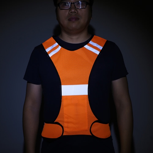 

Outdoor Sports Running Reflective Safety Vest Gear with LED Lights High Visibility for Exercise Jogging Cycling