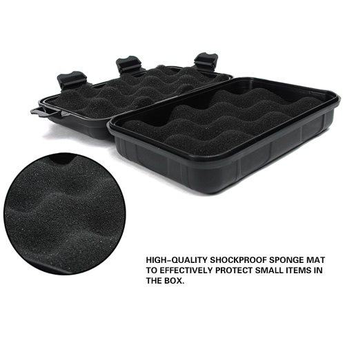 

Large Size Waterproof Box EDC Tool Outdoor Survival Kit Container Shockproof Quakeproof Waterproof Press Resistant Watertight Lock