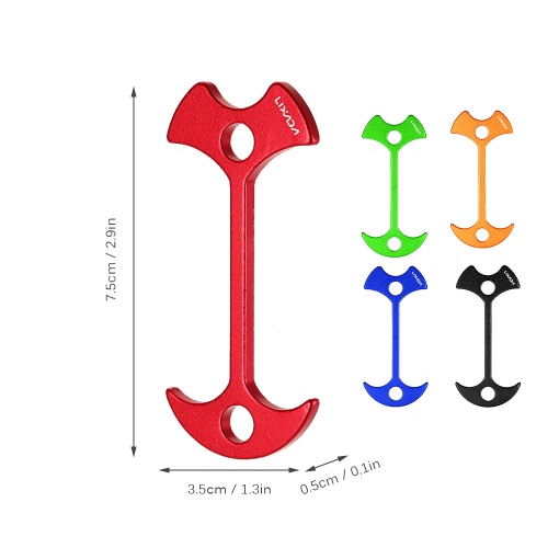 

Lixada Outdoor Aluminum Alloy Deck Peg Fish Bone Deck Tent Peg Wind Stopper Buckle Camping Tool