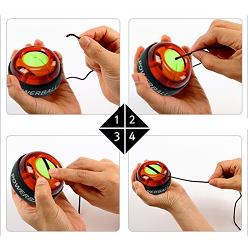 

Luminous Wrist Ball Gyroscope Roller Force Strengthener Sportsman Computer Typist Pianist