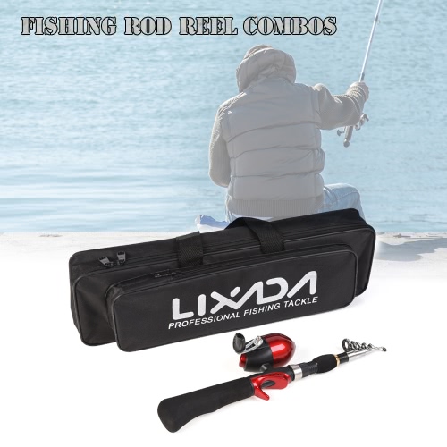 

Lixada Fishing Rod Reel Combos Portable Fishing Tackle Set Fishing Reel Fishing Rod Pole Fishing Bag Organizer Combo Package Fishing Kit