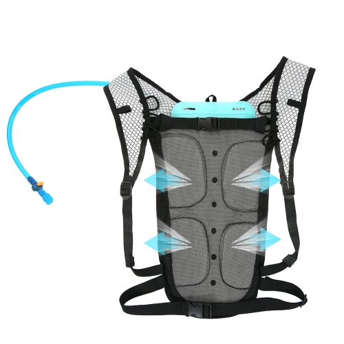 

5L Hydration Backpack с 2L-пузырем Водонепроницаемый дышащий велосипедный плечевой рюкзак отлично подходит для занятий спортом на