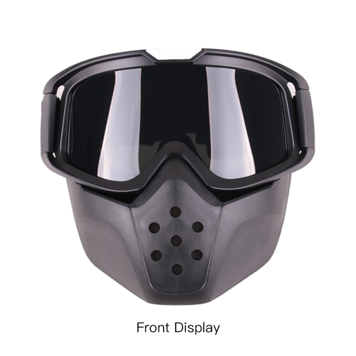 

Lens Motorcycle Goggles Mask Motocross Face Mask Glasses Detachable Helmet Goggles Windproof Anti-dust Outdoors