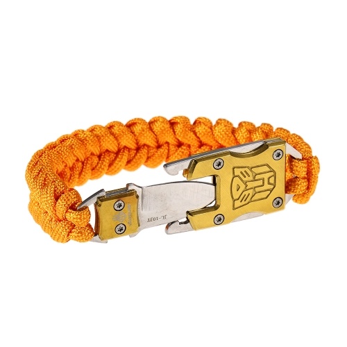 

Outdoor Survival Bracelet Paracord Bracelet Hiking Traveling Exploration Camping Survival Gear Kit Emergency Parachute Rope with Cutter