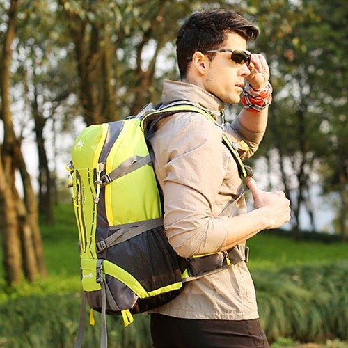 

45L Camping Backpack Water Resistant Lightweight Outdoor Travel Dayback Shoulder Bag