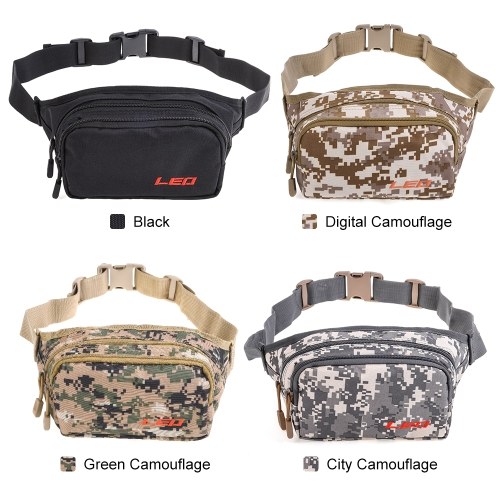 

Outdoor Waist Fanny Pack Two Layer Fishing Tackle Waist Bag Fishing Lure Accessories Storage Bag Camping Hiking Hunting