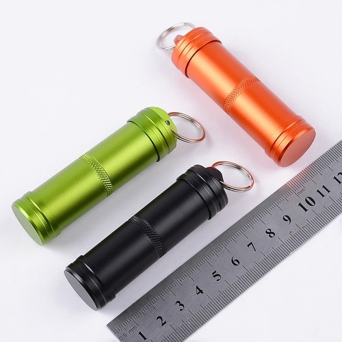 

Super Strong Metal CNC Outdoor Waterproof Emergency First Aid Survival Pill Bottle