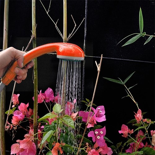 Portable Camping Shower Outdoor Camping Shower Pump Rechargeable Shower Head for Camping Hiking Traveling 