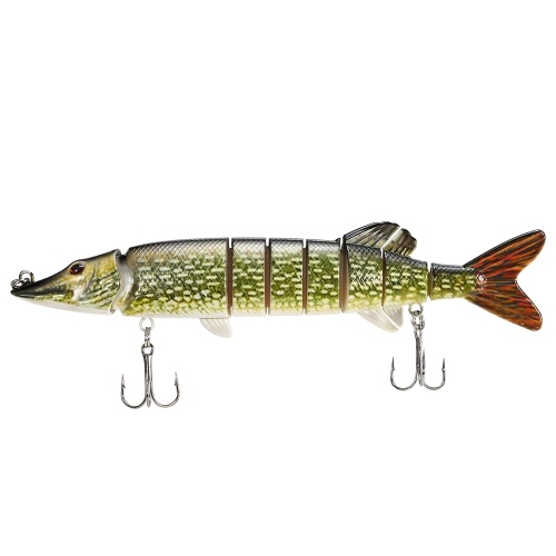 

8" / 20cm 66g Lifelike Multi-jointed 8-segement Pike Muskie Fishing Lure