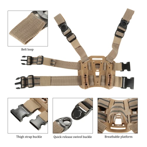 

Tactical Holster Platform Modular Drop Leg Thigh Hunting Holster Platform Panel Plate