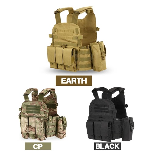 

Outdoor Men's Modular Vest Hunting Gear Load Carrier Vest with Hydration Pocket