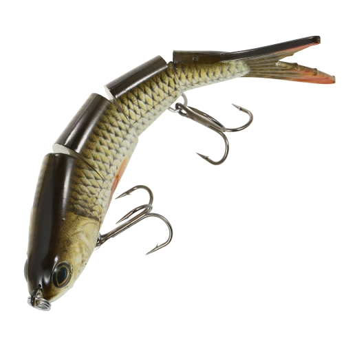 

Lixada 1 PCS Fishing Lure 4 секции Hard Lure 3D Simulation Bait Большая секционированная искусственная приманка VIB Bait Treble Hook Fishing Tool