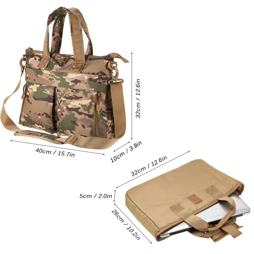 

Lixada Outdoor Tactical Laptop Computer Shoulder Bag Multifunctrion Large Military Laptop Messenger Bag Case Sleeve Briefcase Hand