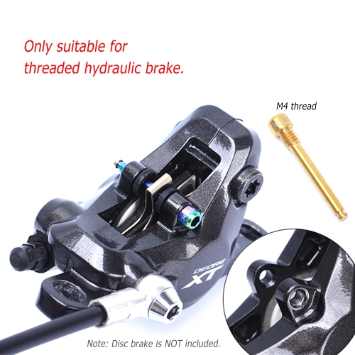 

RISK 2pcs Ultralight Titanium Alloy Bicycle Hydraulic Disc Brake Bolts