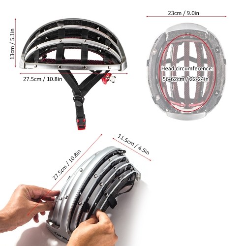 

Bike Helmet Foldable Cycling Helmet Adult Road Bike Safety Helmet Lightweight Sports Protective Equipment
