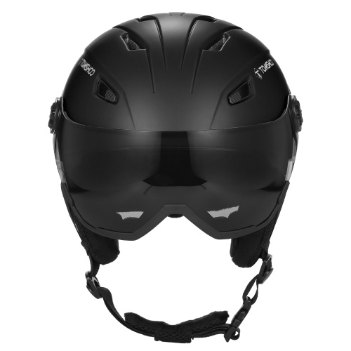 Ski Helmet with Removable Goggles Inner Lining and Ear Pads Lightweight Snowboard Helmet for Men and Women for Snowboarding and Biking 