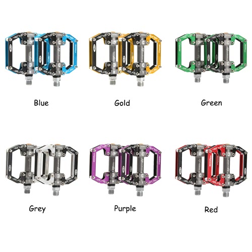 

ROCKBROS Ultra-light Aluminum Alloy MTB Bike Bicycle Flat Pedals Road Bike Pedal Cycling Hollow Platform Pedals