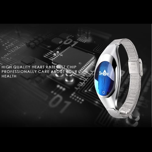 

Women Fashion BT Smart Watch Metal Wristwatch Bracelet High Definition LED with Blood Pressure Heart Rate Monitor Pedometer Fitness Tracker