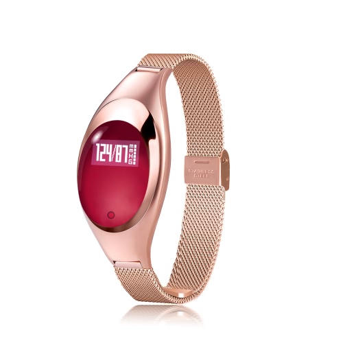 

Женская мода BT Smart Watch Металлический наручный браслет с высоким разрешением LED с контролем сердечного ритма Шагомер для фитнеса