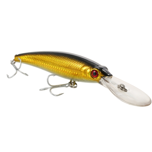

19.5cm 53.7g Большой Minnow Lure Искусственная рыболовная приманка 3D глаза Hard Minnow Fishing Lure с крючками и кольцами для морской воды Пресная вода