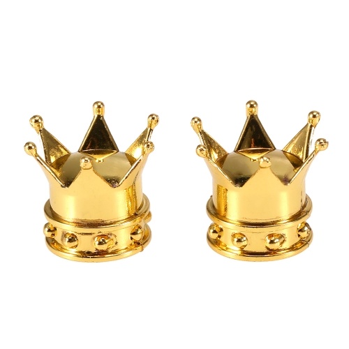 

4Pcs Bicycle Valve Caps Crown Shaped Bike Air Valve Caps Tyre Valve Dust Covers