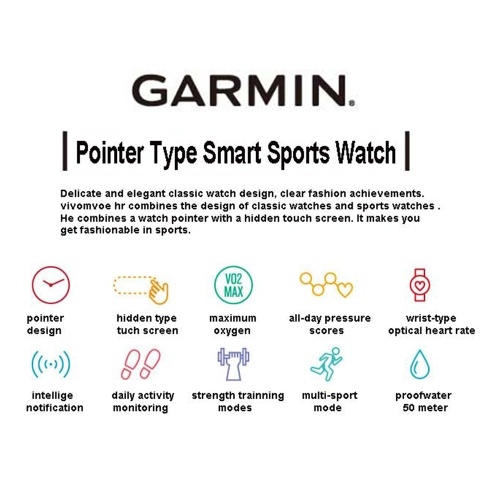 

Garmin vívomove HR Digital Analog Smart Sport Wrist Watch