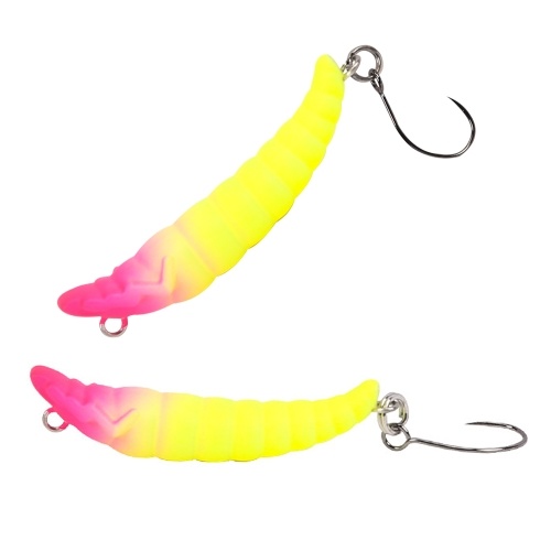 

35mm 2.4g Mini Lure Lifelike Worm Hard Sinking Lure Trout Fishing Bait Single Hook