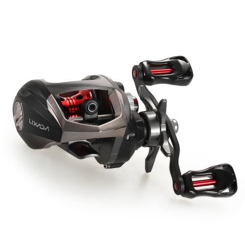 Lixada 12 + 1 Ball Bearings Baitcasting Reel Fishing Fly Carrete de alta velocidad de pesca con sistema de freno magnético