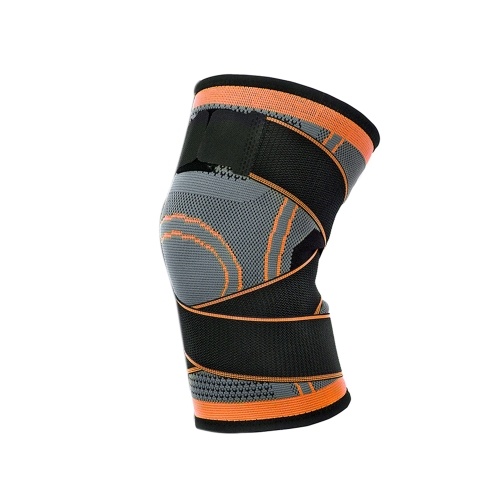 

1PC Knee Support Professional Protectives Sports Knee Pad Breathable Bandage Black+grey M