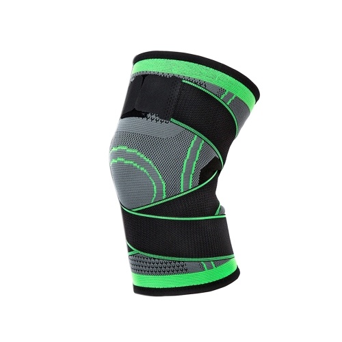 

1PC Knee Support Professional Protectives Sports Knee Pad Breathable Bandage Black+grey M