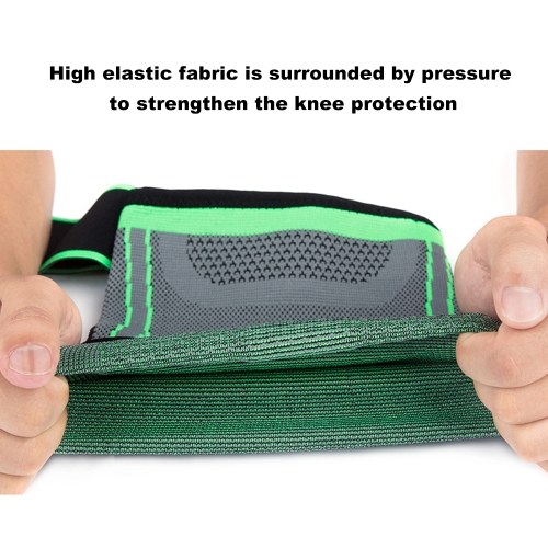 

1PC Knee Support Professional Protectives Sports Knee Pad Breathable Bandage Black+grey M