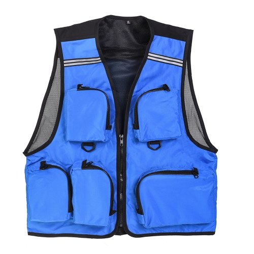 Gilet d'extérieur multi-poches pour hommes