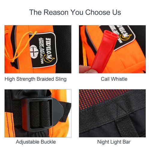 

Portable Multi-Function Waterproof Fishing Life Jacket Vest