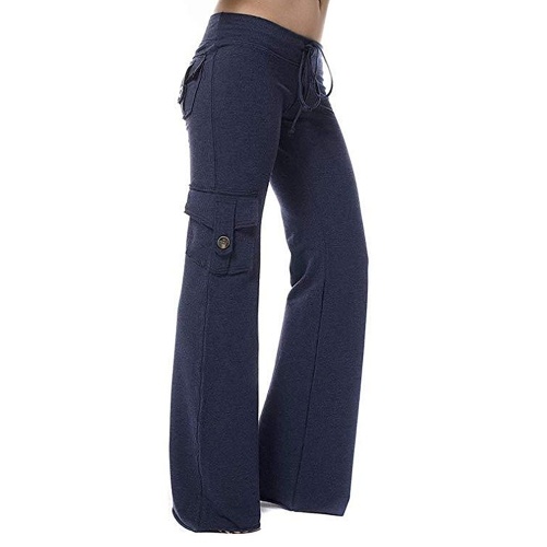 

Women Yoga Pants Drawstring Wide Leg Pants