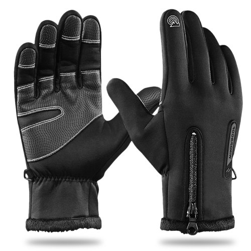 Guantes de ciclismo con pantalla táctil cálida de invierno Guantes de deportes de invierno de dedo completo a prueba de viento para hombres Mujeres Ciclismo Conducir Senderismo Motociclismo